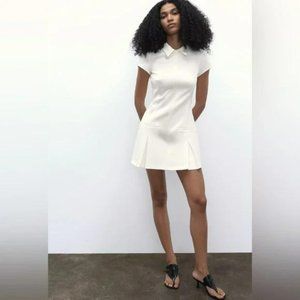 ZARA SHIRT DRESS WITH PLEATS